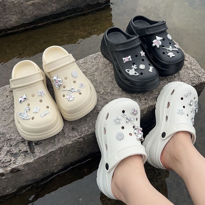Maternity Clogs for Women, Summer Outdoor Wear, 2026 Non-Slip Thick-Soled Sandals, Beach Shoes, Closed-Toe Slippers, Lightweight for Women