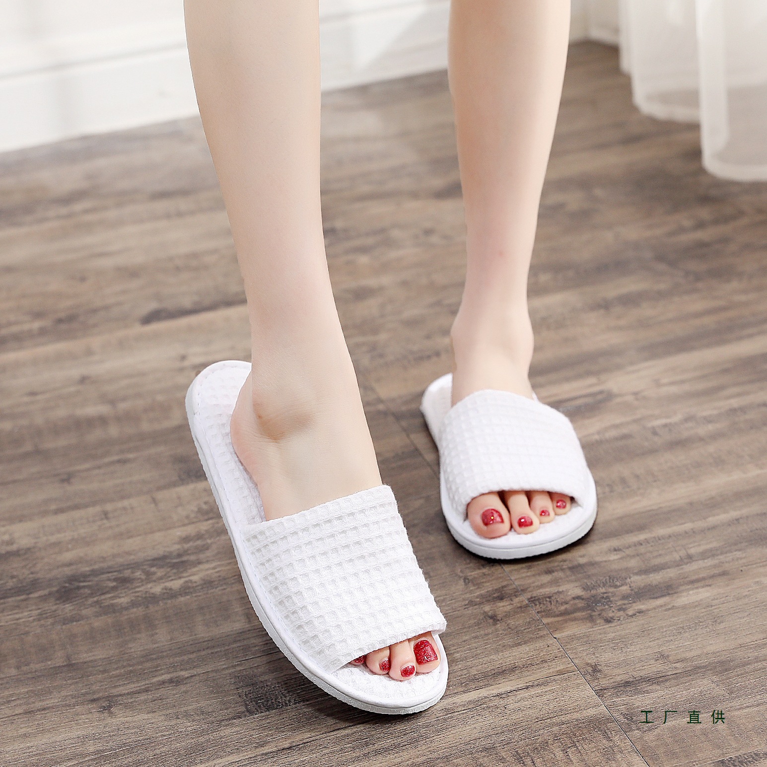 10 pares de pantuflas desechables, pantuflas de hospitalidad, casa de familia, hotel, viaje, hombres y mujeres portátiles, suela gruesa, primavera y verano