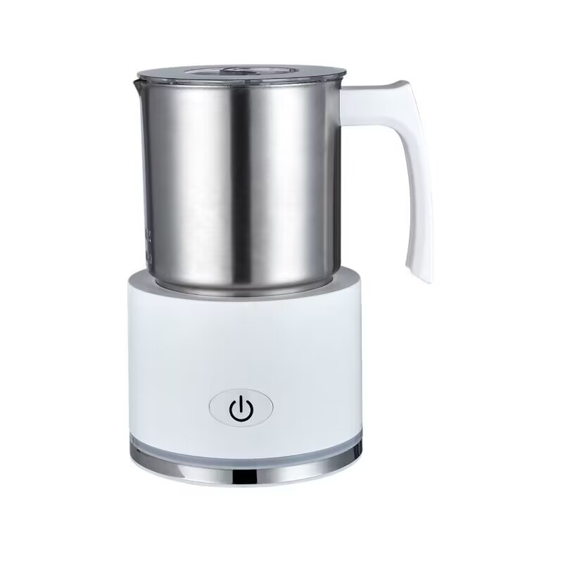 Suspensión magnética automática máquina de espuma de leche inteligente máquina de espuma de leche caliente y fría de doble golpe máquina de espuma de leche eléctrica dividida para el hogar calentador de leche