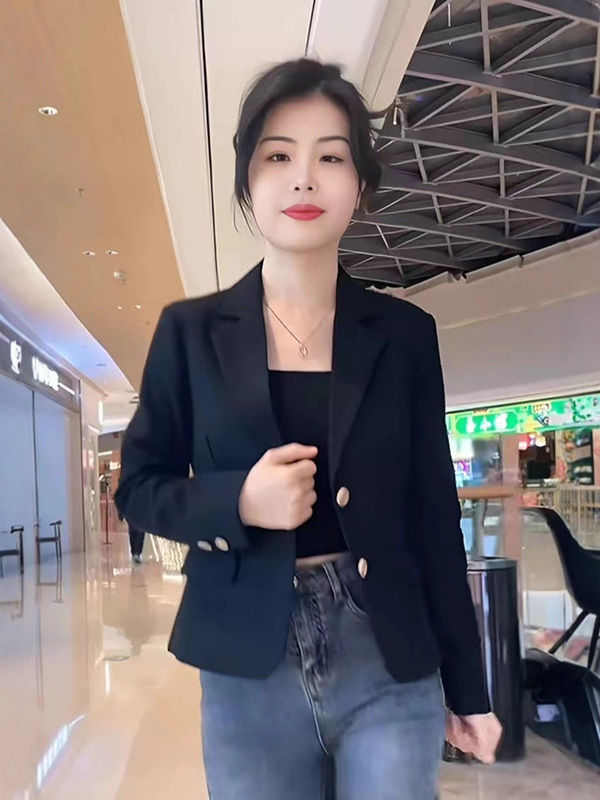 新款高级感上衣小西装外套休闲小香风短款气质爆款西服外套女上衣|undefined