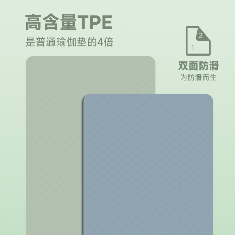 TPE 単層ヨガマット滑り止めフィットネスマット幅 90 センチメートル厚さ 12 ミリメートル家庭用腹筋マット|undefined