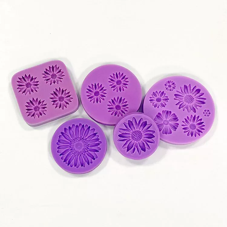 Аcrylic silicone mold, fondant solar-powered, flowered, sunflower