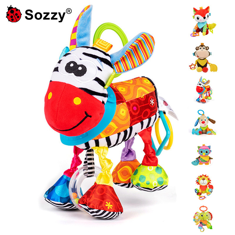 新 Sozzy新生儿礼物婴儿车挂件宝宝毛绒公仔抱偶床挂安抚陪伴玩偶|undefined