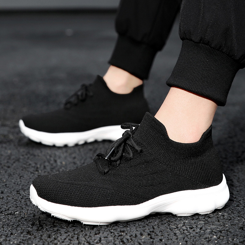 Outdoor-Paar Damen Sommersport, fliegendes gewebtes Mesh, atmungsaktiv, leicht, weich besohlte Tourismus-Wandersockenschuhe,_voghion.com