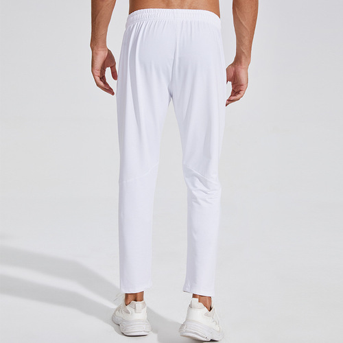 New casual sports trousers for men, loose straight high elastic outdoor running basketball fitness pants quick-drying school uniform pants