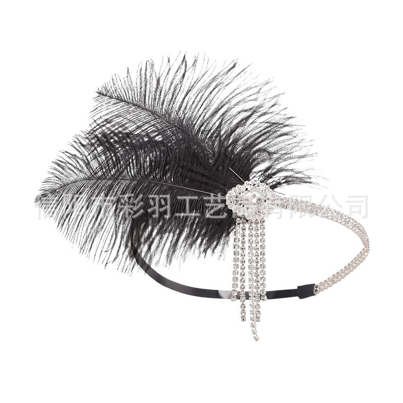 Amazon's best-selling feather headband, double feather tassel headband, costume party accessory