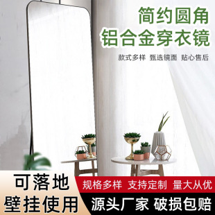 Full-length Mirror Internet Popular Floor Mirror Home Bedroom Dressed Mirror Wall Glass Mirror Simple Dormitory Makeup Wall Mounted Mirror
