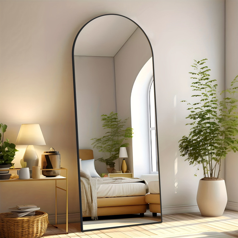 Black Arched Mirror