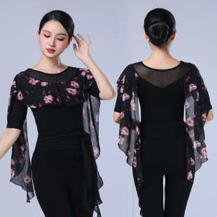 New Modern Dance Tops for Women, Latin Dance Practice Suits, Ballroom Dance National Standard Dance Performance Suits, Professional Dance Suits