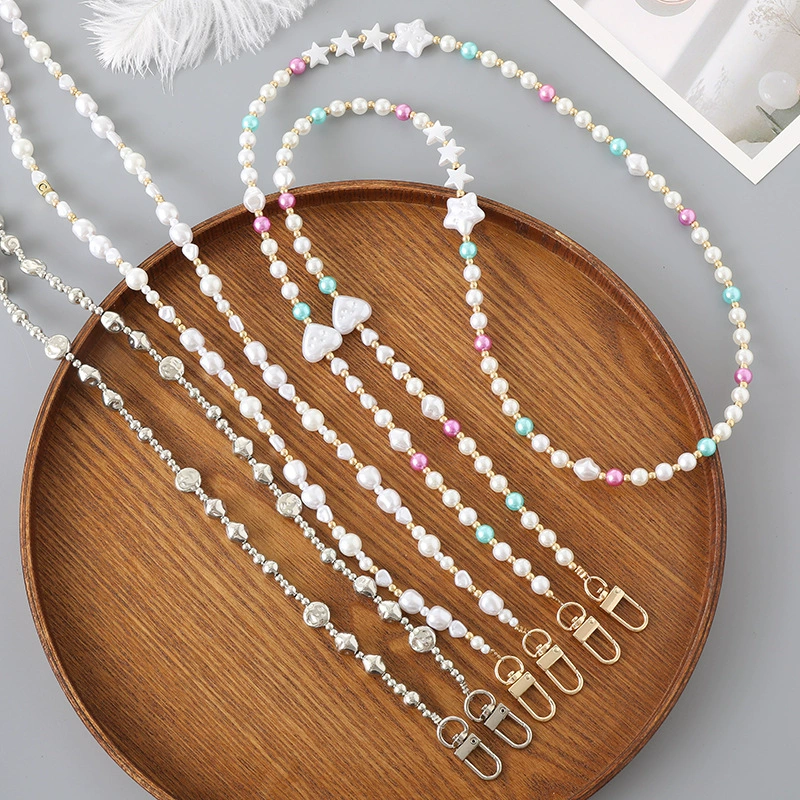 Креативный модный универсальный мобильный телефон жемчуг, аксессуар handmade, длинная сменная сумка, ремень