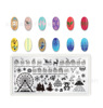 Christmas Halloween Series SPH10-27 Series Nail Transfer Steel Nail Witches Template