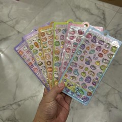 网红款高颜值二代卡通3D立体浮雕实心夜光贴纸小可爱奖励立体贴纸