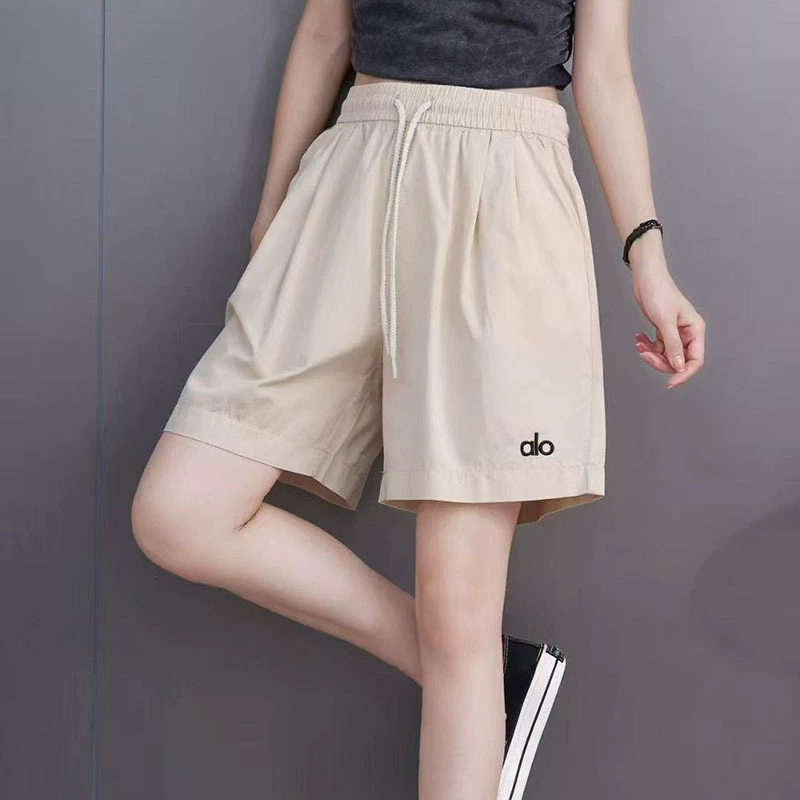 Новые повседневные шорты из кислородного хлопка с высокой талией, тонкие и свободные, новые летние спортивные брюки больших размеров для похудения 2025 года, широкие брюки.