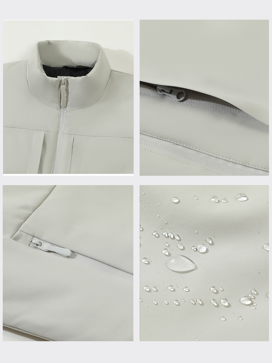 Invierno transfronterizo chaleco de plumón de hombre ropa de trabajo cálida con chaleco de plumón de hombre personalizado clip de caballo de algodón