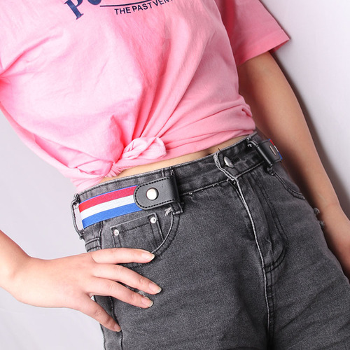 Lazy Seamless Ins Style Belt Women's Summer Decorative Jeans Fashion Trendy Women's Belt Elastic Invisible Belt