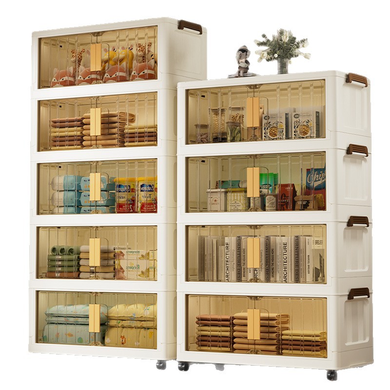 65 armario de almacenamiento multifuncional sin instalación armario doméstico para bebés armario de almacenamiento de dormitorio grueso armario plegable multicapa