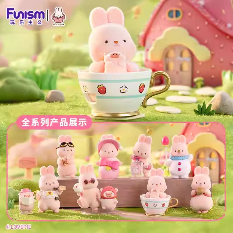 Playful touch rabbit blind box figure strawberry town series cute…