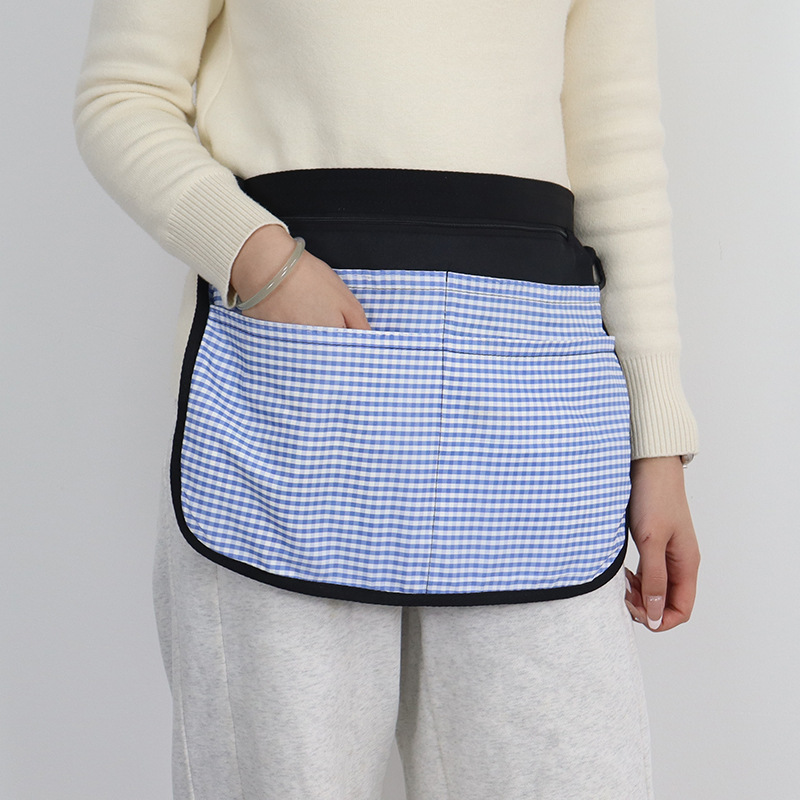 Falda azul serie a cuadros