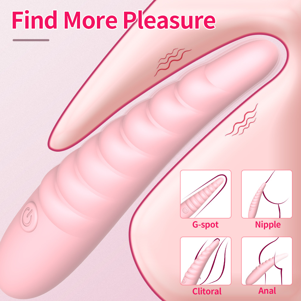 Liquid Silicone Threaded Vibrator For Couples And Women_voghion.com