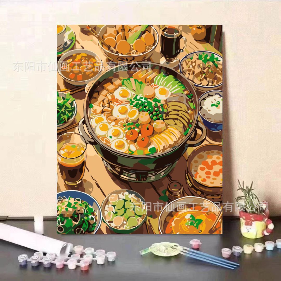 Guardia dulce serie de animación de pintura al óleo digital DIY moderna minimalista para niños fábricas de pintura al óleo de relleno al por mayor