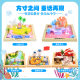 Children's diy landscape epoxy painting material package Light clay three-dimensional crystal plastic painting parent-child handmade toys