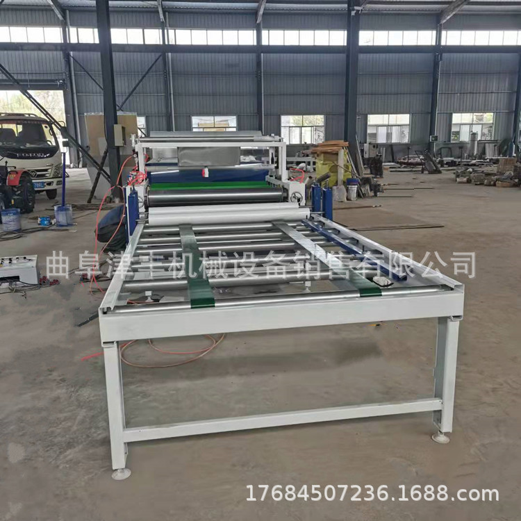 防火岩棉板贴面机 自动跟踪切膜 防水防潮铝木门贴纸机pur贴面机