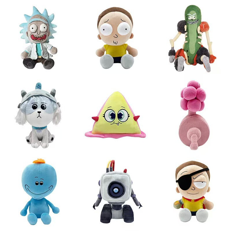 Cross-Border New Product Rick and Morty Plush Toys Animation Peripheral Dolls Anime Game Figures Children's Gifts Cross-Border New Product Rick and Morty Plush Toys Animation Peripheral Dolls Anime Game Figures Children's Gifts