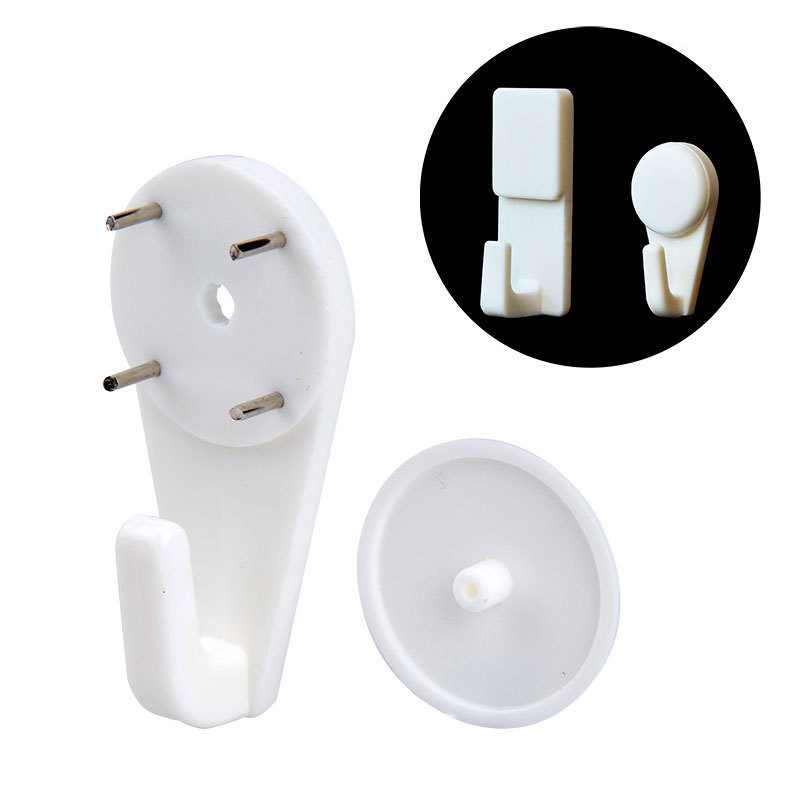 Plastic Hooks with Covers, Nails for Hanging Picture Frames, Chinese Knot Hooks, Hooks for Hanging Bags, Storage Bags, Modern and Simple Style