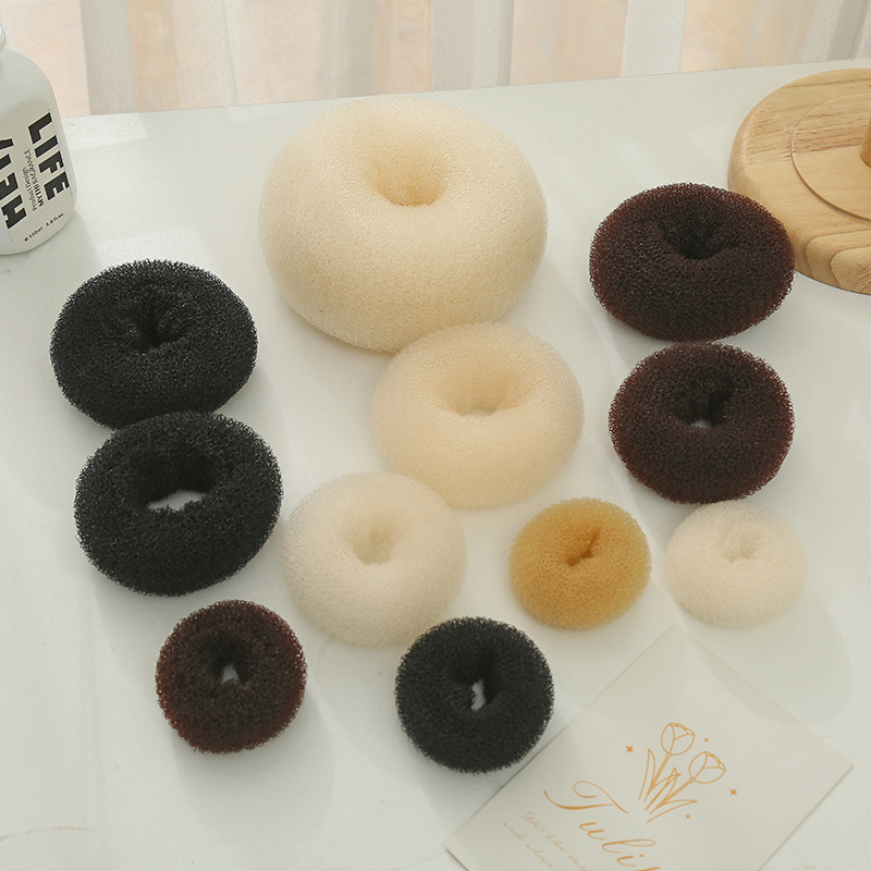 Cabeza de bola rizador de pelo Corea del Sur forma cambiante accesorios para el cabello esponjoso updo pelo anillo flor corsé perezoso artefacto tocado para las mujeres