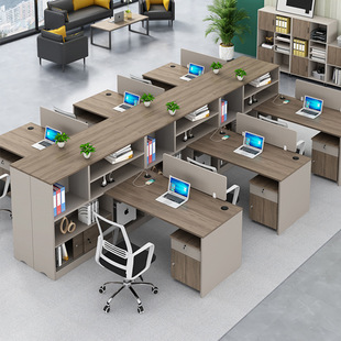 Financial Desk Staff Table and Chair Combination Company 4-person 6-person Simple Office Desk Office Staff Desk