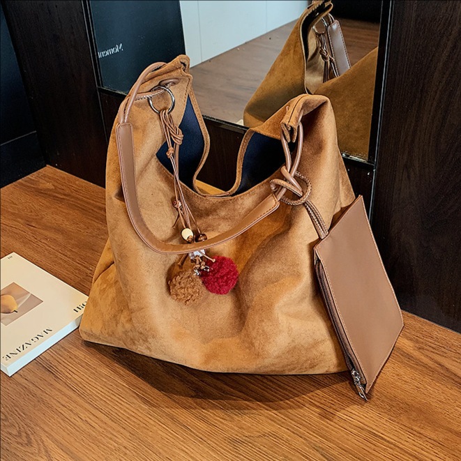 Bolsa de caimón transfronteriza de gran capacidad 2025, otoño y invierno, nueva moda coreana retro bolsas de brazo, bolsas de hombro de moda