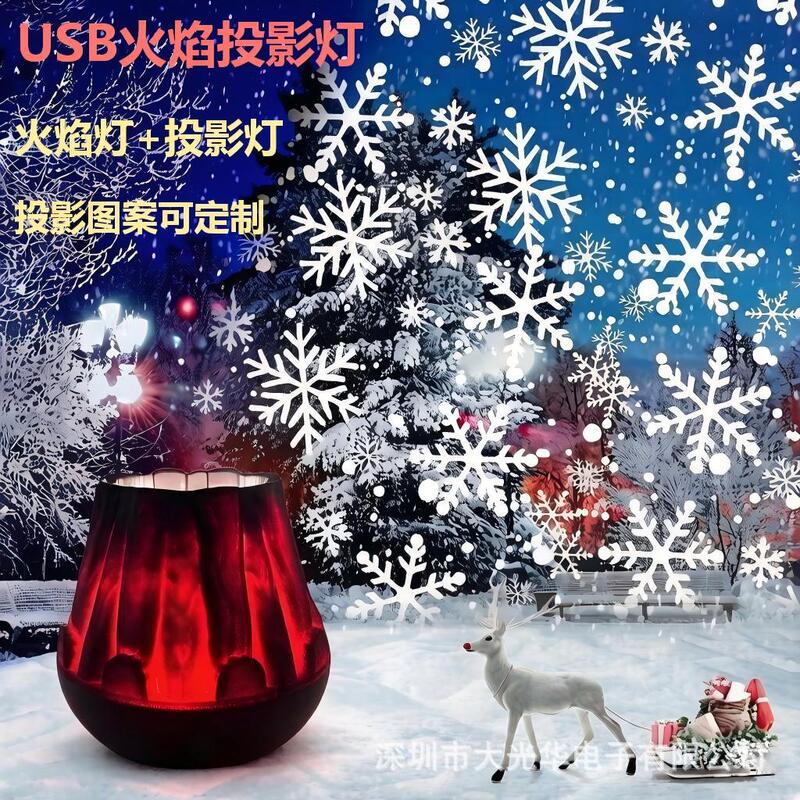 2026 New Cross-Border Model Simulated Flame Mountain Projection Night Light, Creative USB Wood Grain Imitation Charcoal Fire Lava Lamp 2026 New Cross-Border Model Simulated Flame Mountain Projection Night Light, Creative USB Wood Grain Imitation Charcoal Fire Lava Lamp