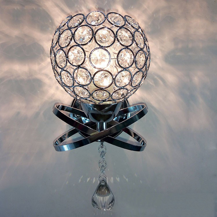 厂家批发，客厅、卧室、过道，[简约时尚]LED水晶壁灯