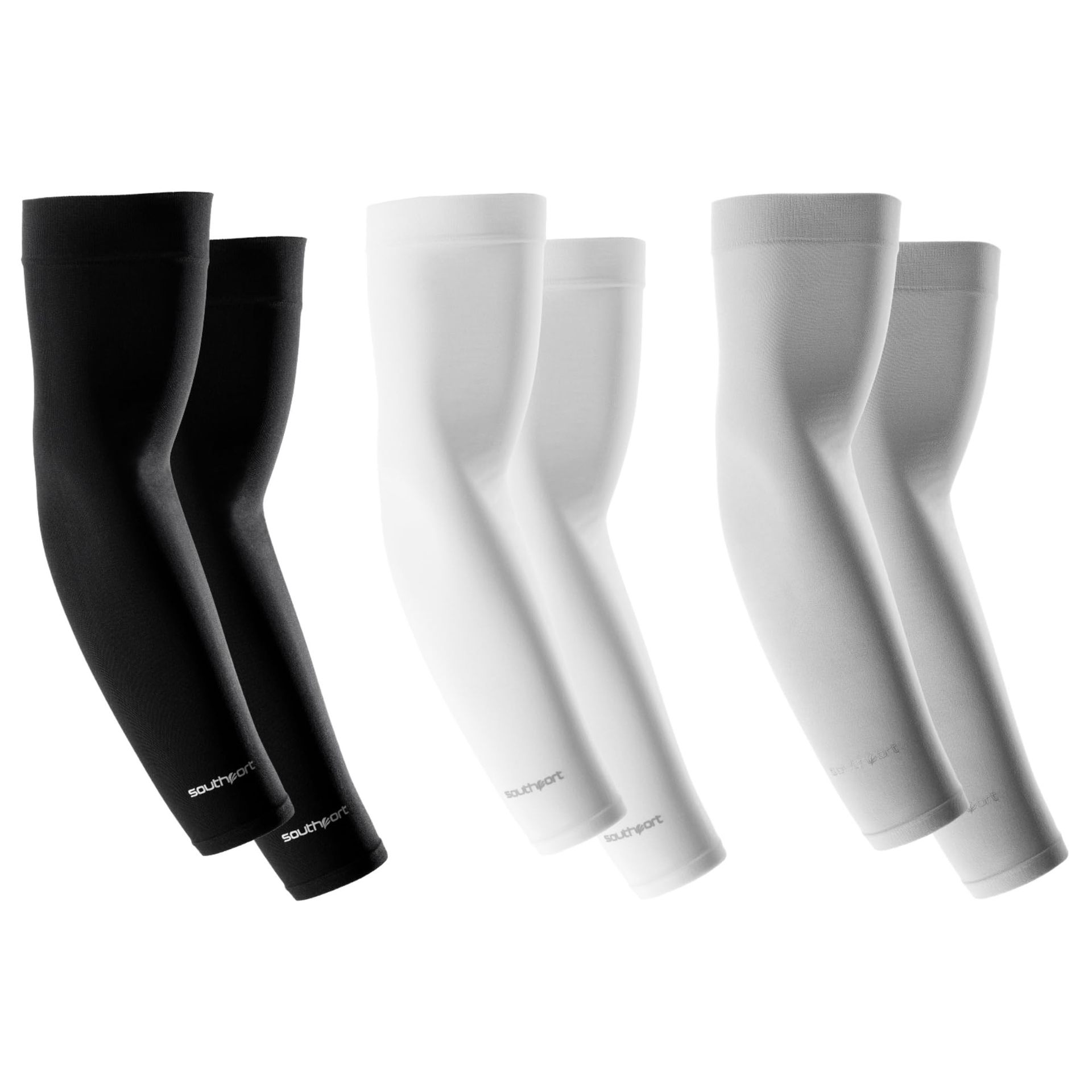 SOUTHPORT arm sleeves, cooling UPF50+ UV sun protection sports compression arm guards, unisex