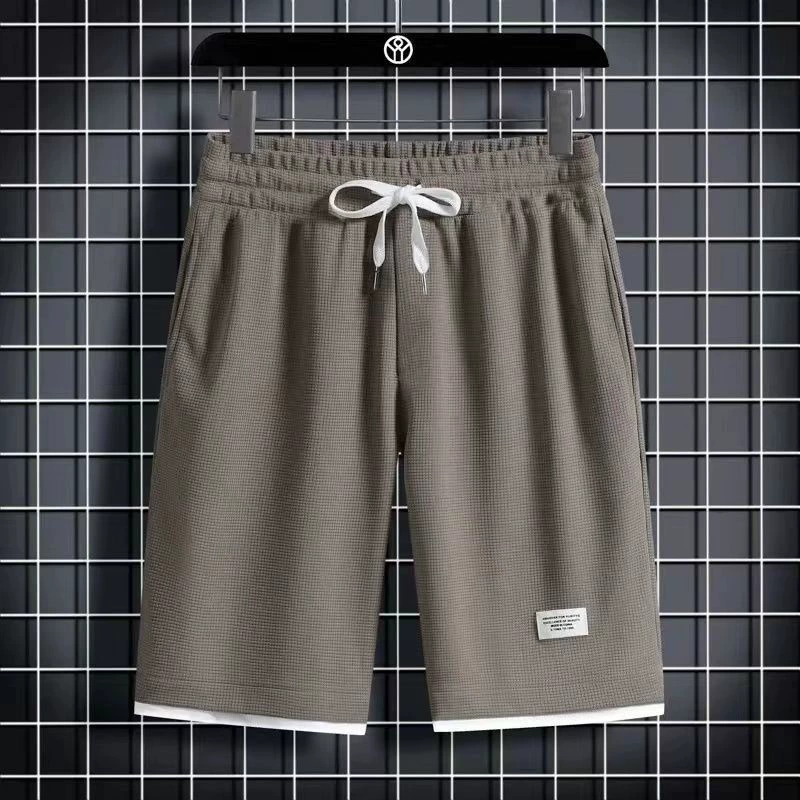 Летний спортивный костюм, oversize футболка с коротким рукавом корейского стиля и шорты, многоцветный, легкая повседневная