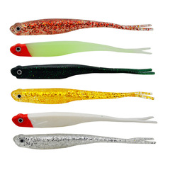 Open-belly fish split-tail bait 13cm 8.4g fake bait, artificial bait fishing gear, Lua soft bait