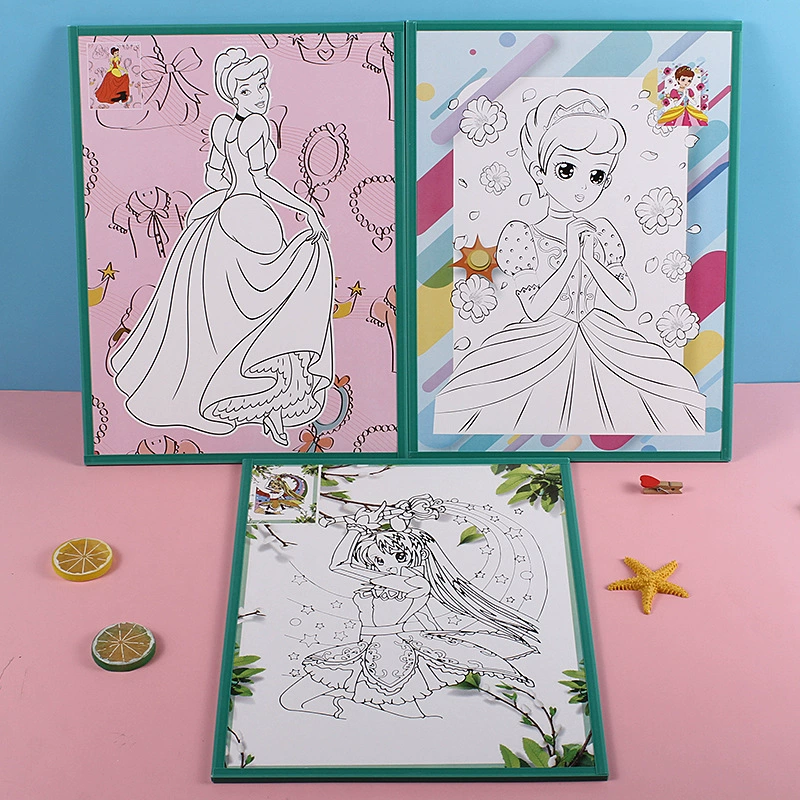 Детская цветная большая цветная Нижняя живопись костюм для рисования детский сад подарок ночной рынок ларьки живопись игрушки