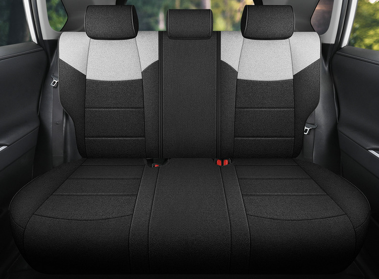 Suitable for Toyota Frontlander Car Seat Covers 2022-2024 Models, Fabric Linen Breathable Full Surround Seat Cushion Cover