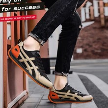 男土休闲鞋新款英伦雅痞风高级感炸街男鞋时尚新潮百搭阿甘鞋代发