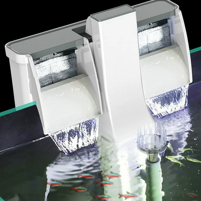 Фильтр для аквариума XBA водопад три-в-одном настенный фильтр Система Внешней Циркуляции небольшая Бесшумная пленка для удаления масла