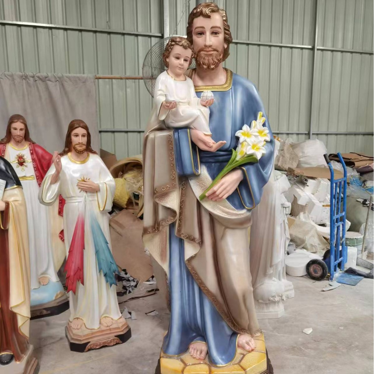 180 - 200 - 220cm adornos de la Virgen José una estatuilla de la familia estatuilla de la sala de estar