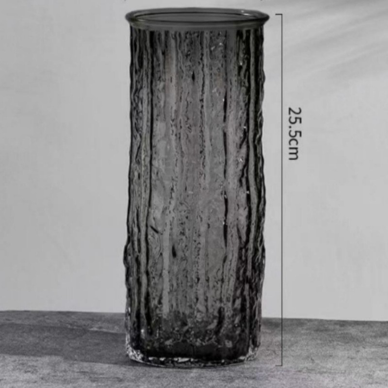 Vaso de vidrio transparente creativo simple europeo de alto nivel de flores hidropónicas decorativas de escritorio de la sala de estar