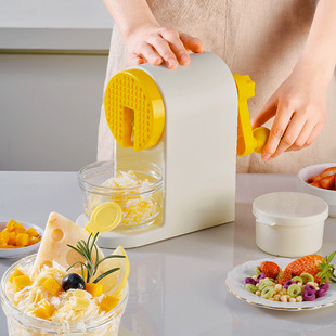 Household Small Non-Electric Manual Shaved Ice Machine, Ice Crusher, Smoothie Maker, Shaved Ice Machine for Stalls and Commercial Use