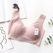 大连工厂爱扬外贸文胸无钢圈胸罩无痕女士内聚拢美背大胸显小文胸