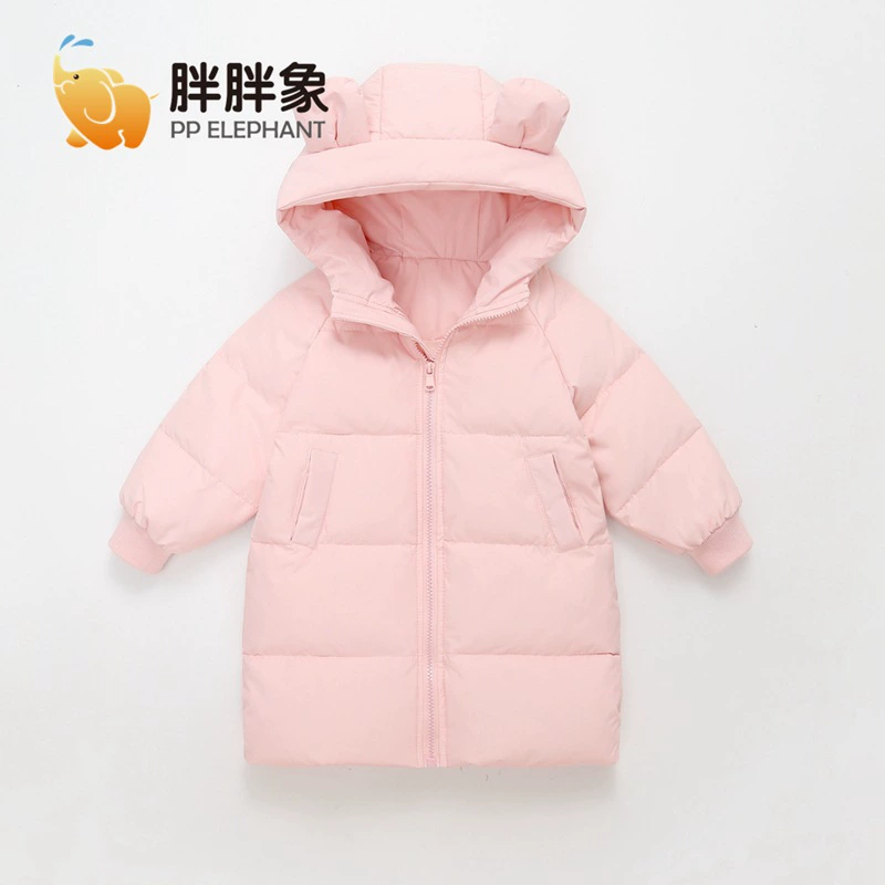 Демисезонная детская пуховая куртка с капюшоном, унисекс, размеры 90–130 см, тёплая и стильная