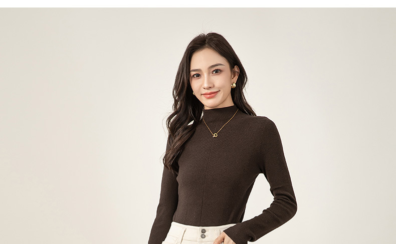 Quần jean nữ ống đứng lót lông cừu dáng suông 9 phân — màu be chi tiết 26