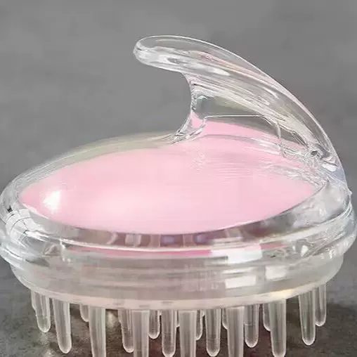 水晶透明洗头刷硅胶头部按摩刷头皮清洁按摩梳浴刷气囊洗发洗头梳