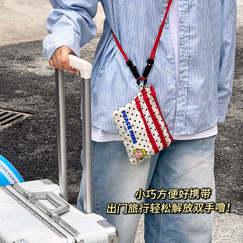 懒人学堂可爱证件卡包高颜值旅行出国身份证零钱随身登机牌护照夹|undefined