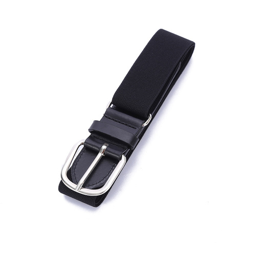 Youth Elastic Baseball Belt Elastic Softball Elastic Belt Fashion Decorative Alloy Belt Wholesale