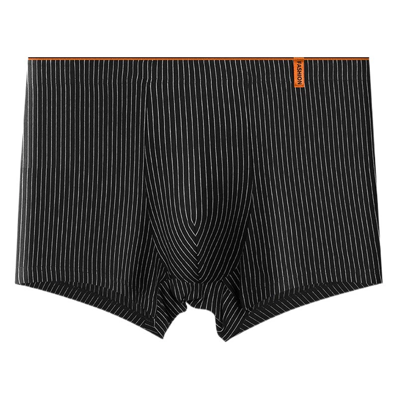 Новое Мужское нижнее белье с оранжевым краем, боксеры из чистого хлопка, молодежные модные летние четырехугольные брюки для мальчиков, оптовая продажа